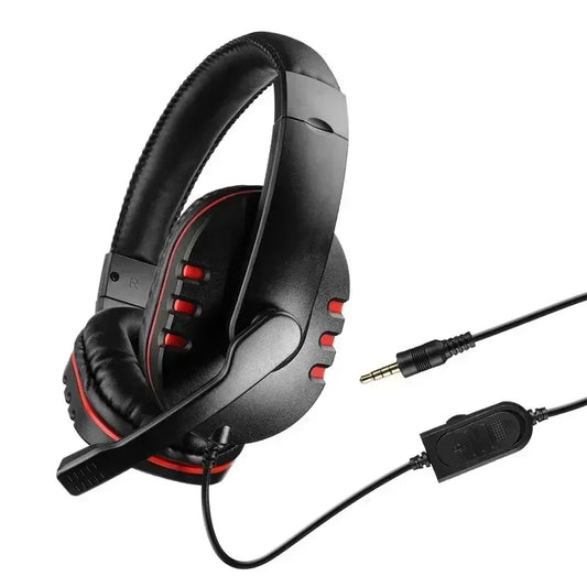 Auriculares con cable de 3.5mm para juegos, auriculares para PS4, PlayStation 4, PC, con micrófono.