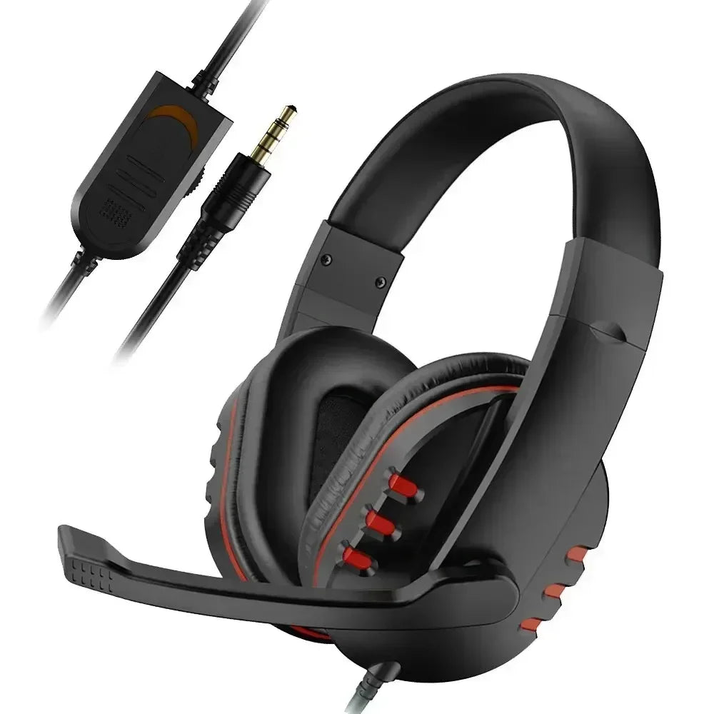 Auriculares con cable de 3.5mm para juegos, auriculares para PS4, PlayStation 4, PC, con micrófono.