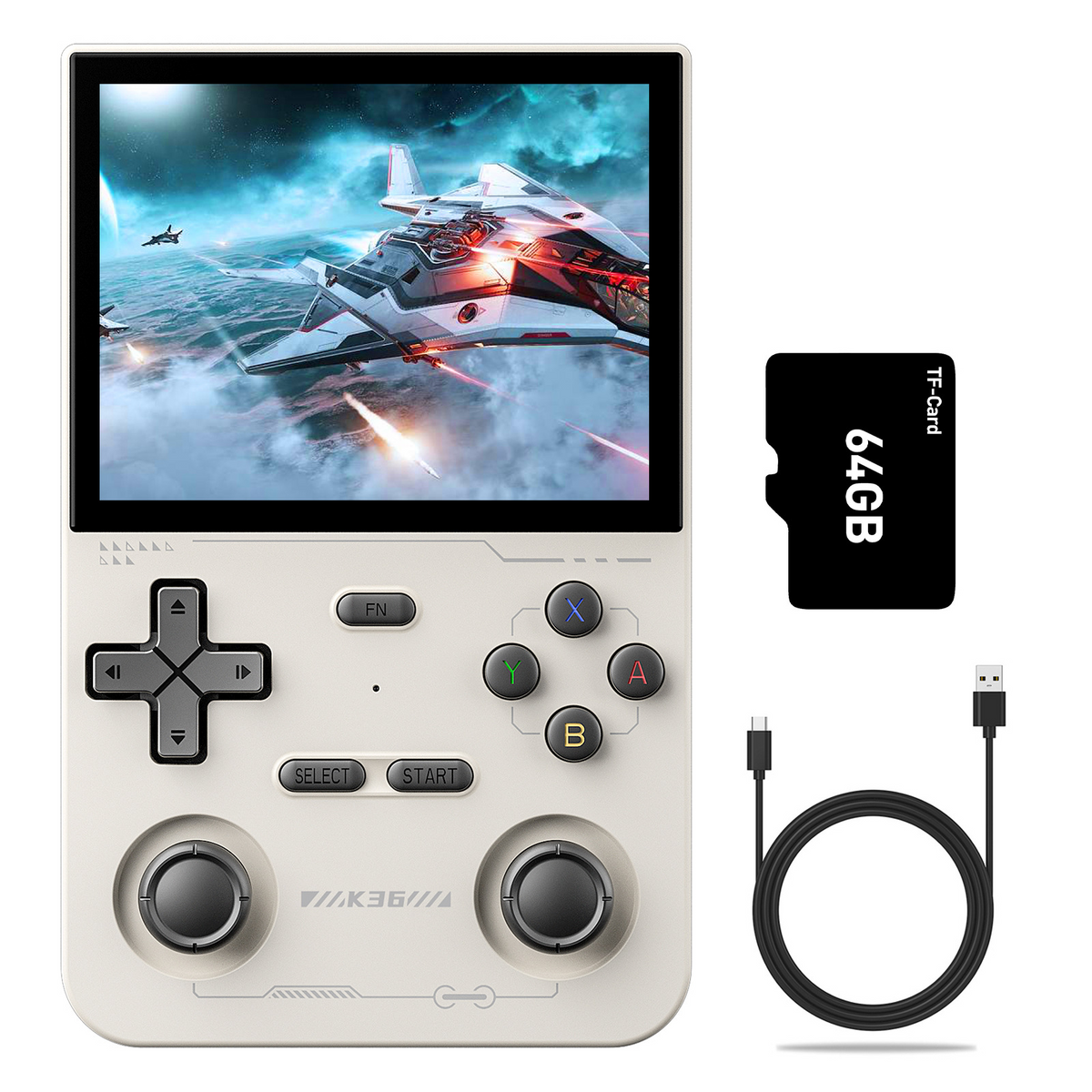 Consola Retro Portátil K36 – 16.000 Juegos, Pantalla IPS 3,5" y 30+ Emuladores