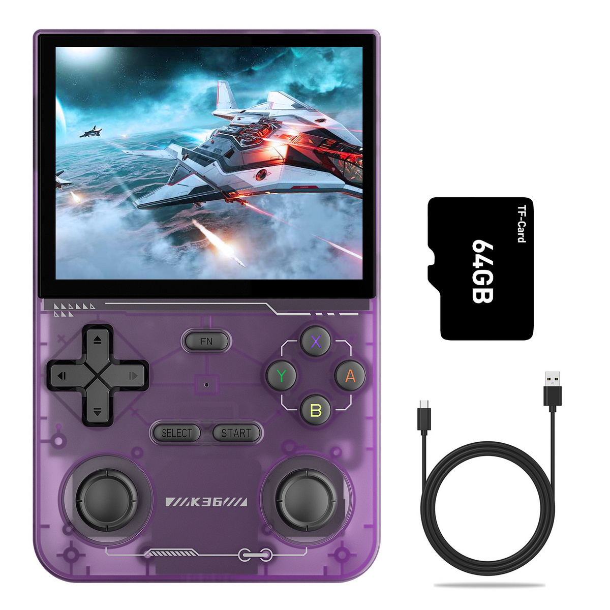 Consola Retro Portátil K36 – 16.000 Juegos, Pantalla IPS 3,5" y 30+ Emuladores