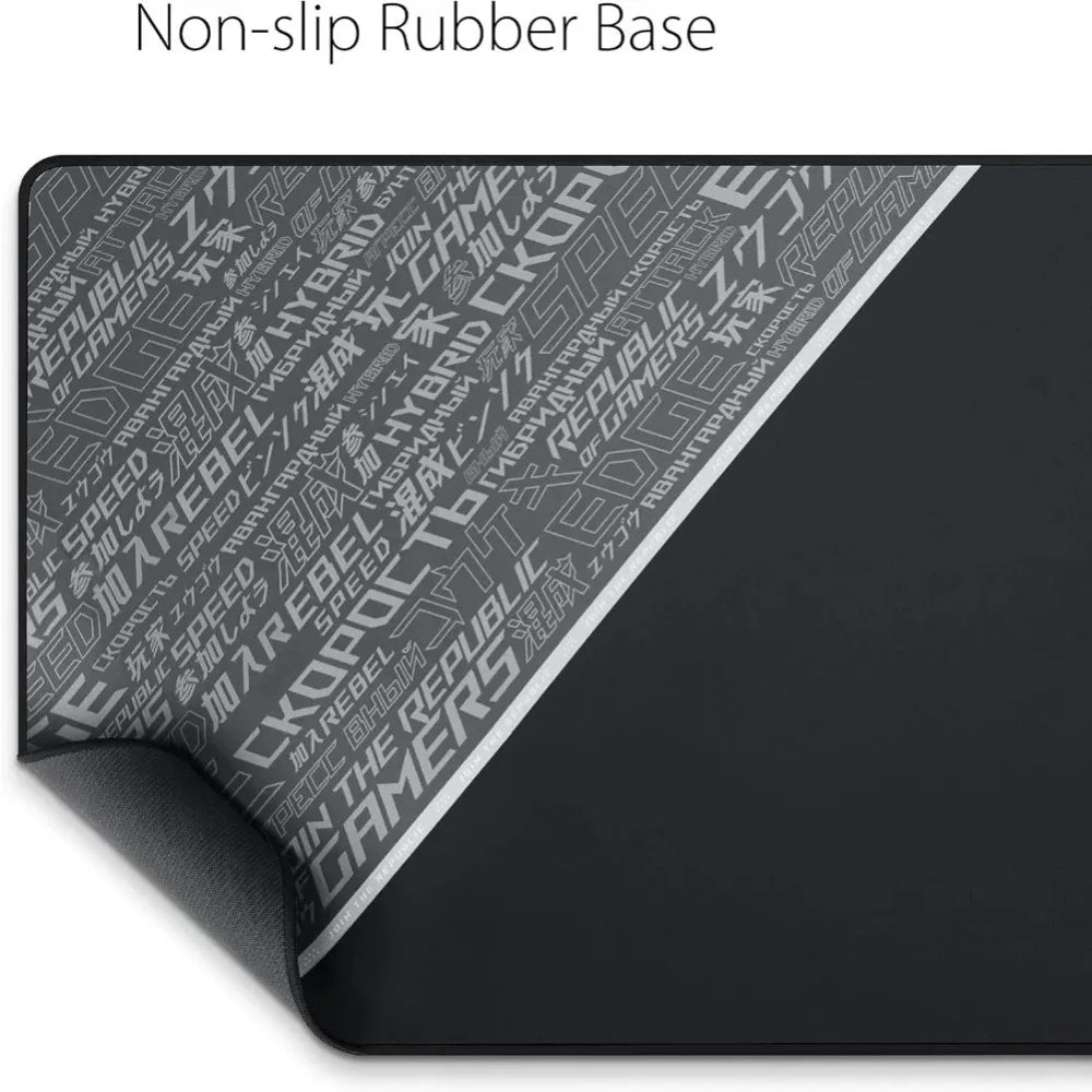 ASUS ROG Sheath BLK - Alfombrilla de Ratón para Videojuegos, Superficie Extra Grande, Ultra Suave para un Control Preciso del Ratón