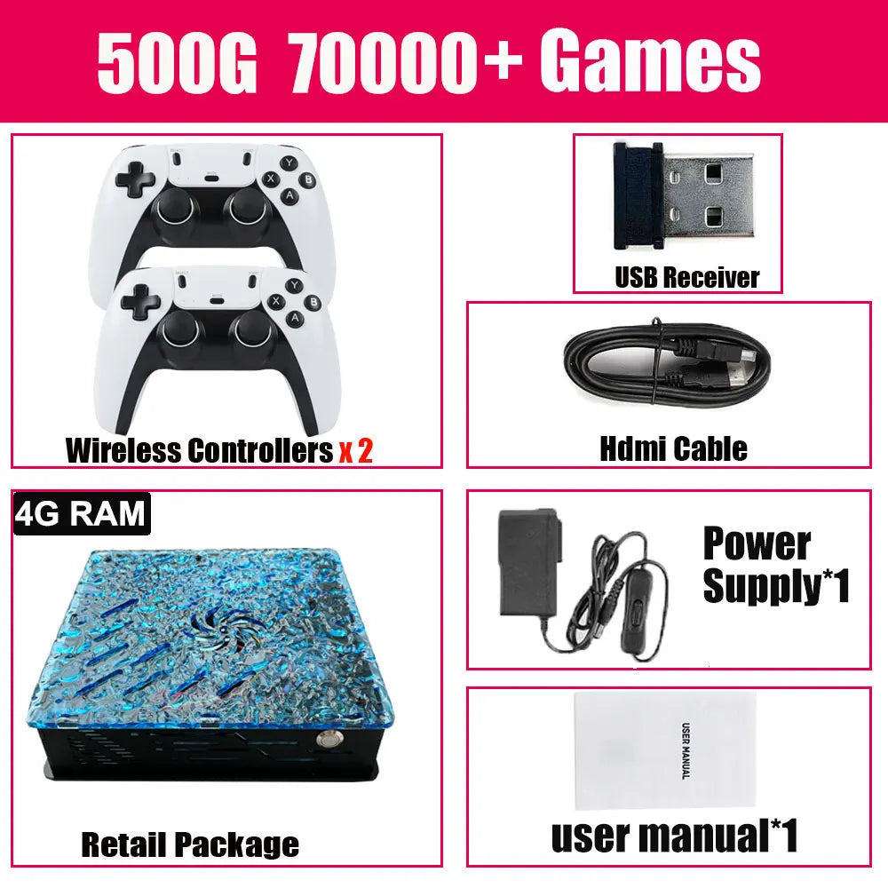 Consola Retro X10 – 70.000 Juegos, 60 Emuladores, 4K