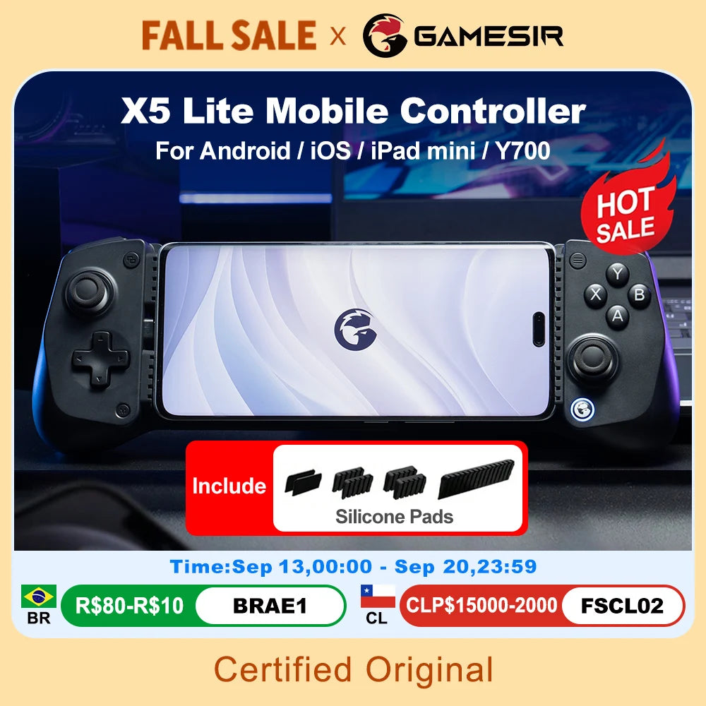 Mando Gaming Móvil GameSir X5 Lite – Compatible con iPhone y Android