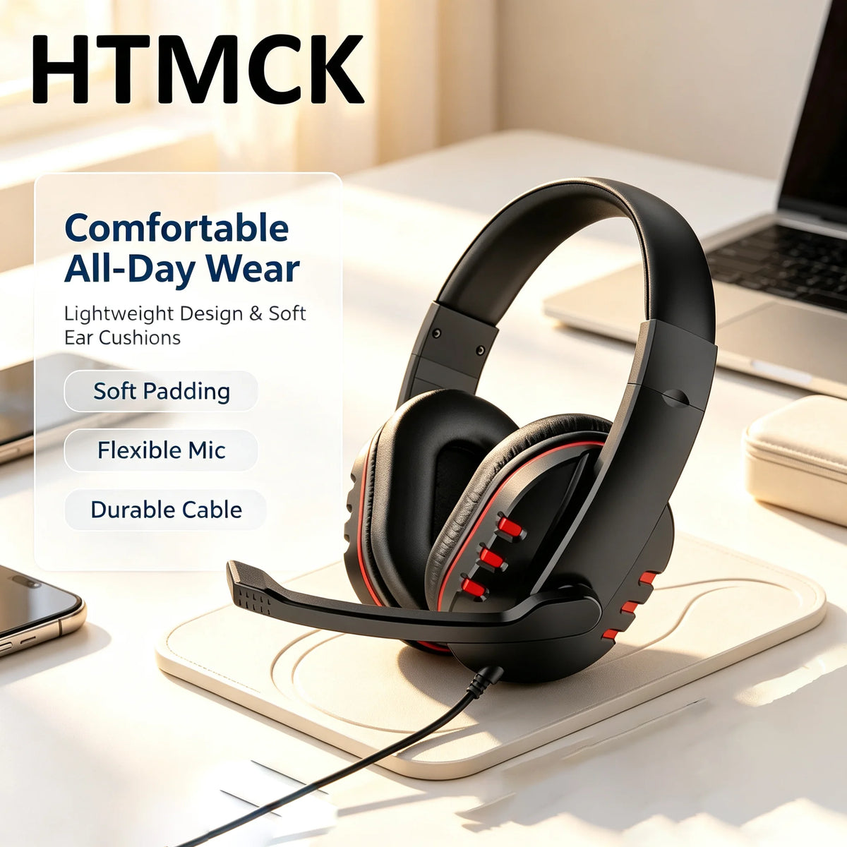 Auriculares con cable de 3.5mm para juegos, auriculares para PS4, PlayStation 4, PC, con micrófono.