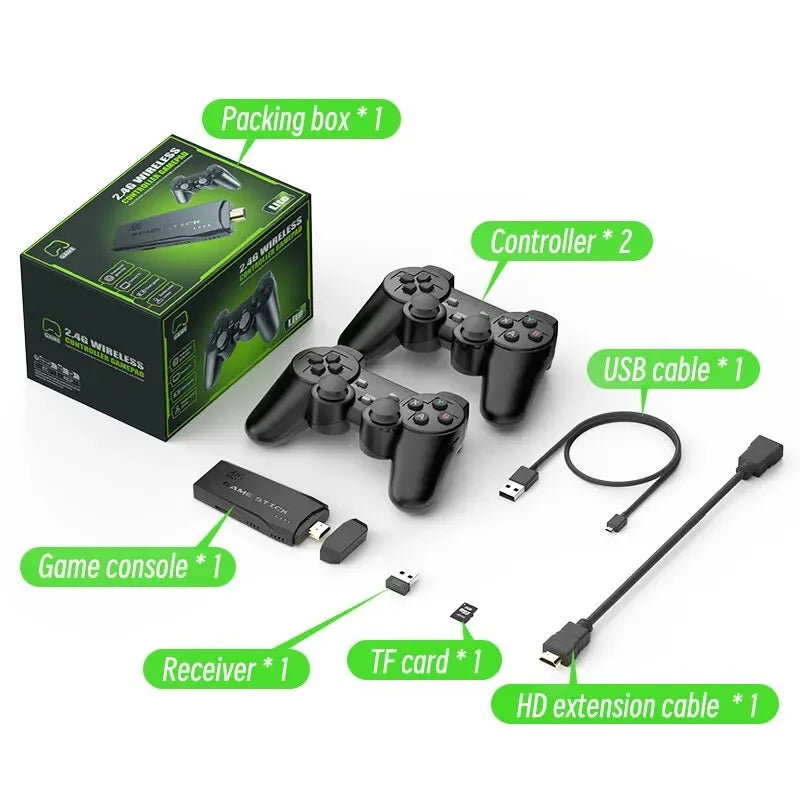 Consola Retro 2.4G – 20.000 Juegos, 4K HDMI, 2 Mandos