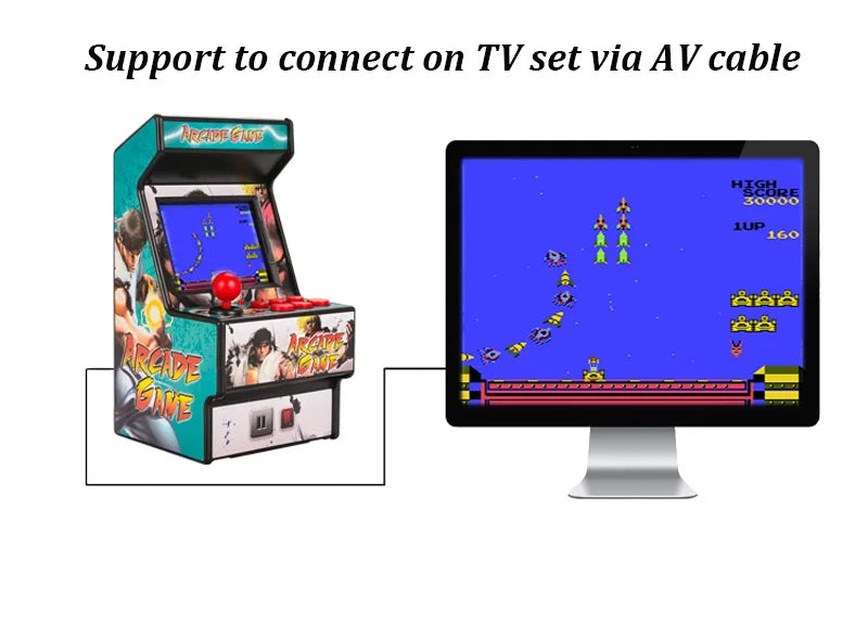 Mini Consola Arcade Portátil 16 bits – 156 Juegos Retro