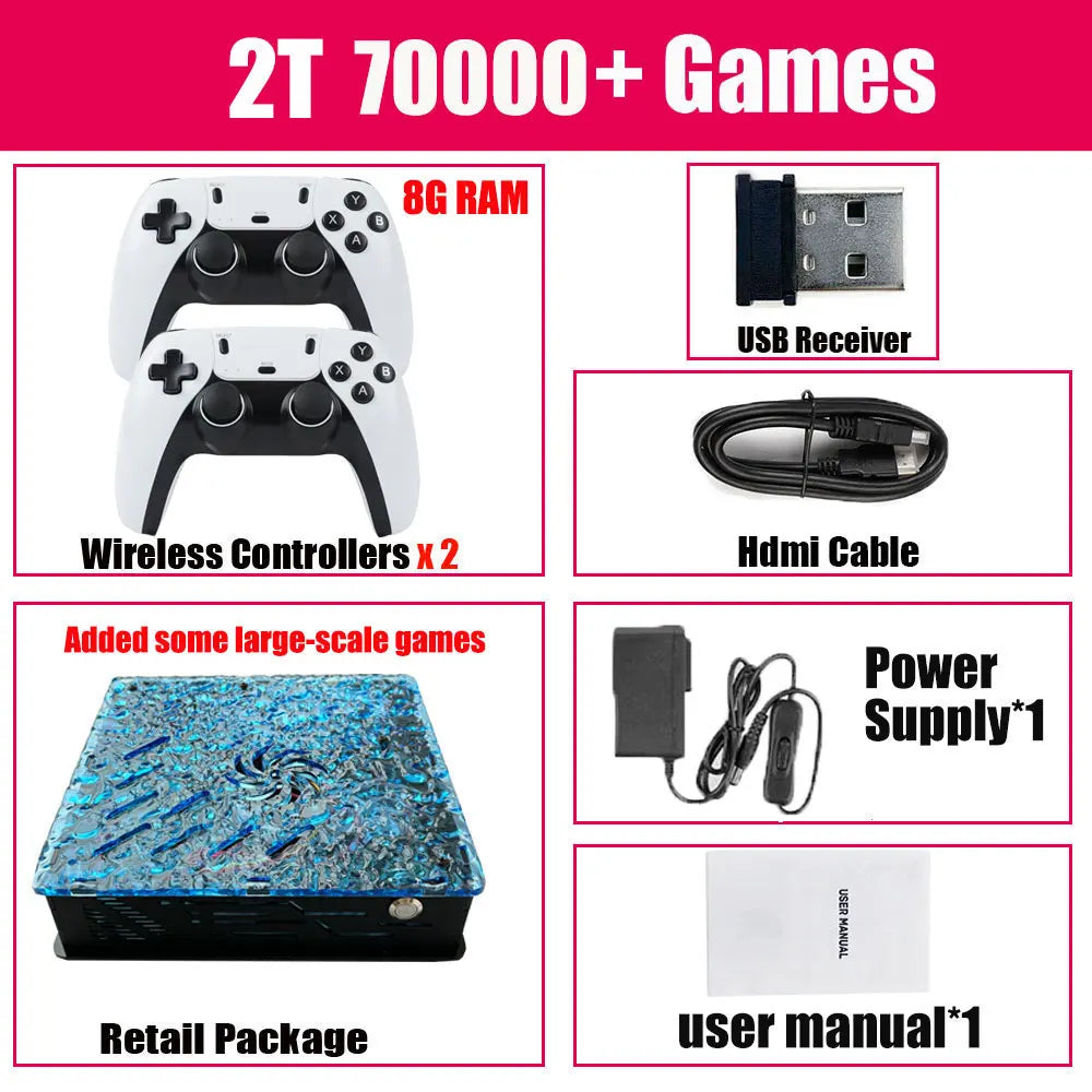 Consola Retro X10 – 70.000 Juegos, 60 Emuladores, 4K