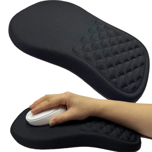 Alfombrilla ergonómica para ratón con soporte para la muñeca, espuma viscoelástica de alta elasticidad antideslizante, alfombrilla cómoda y duradera para PC/portátil, hogar y oficina