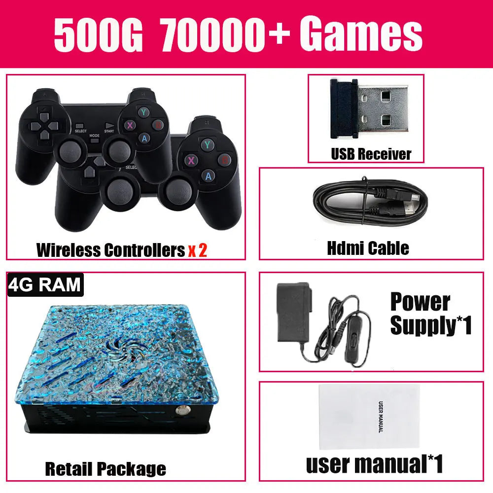 Consola Retro X10 – 70.000 Juegos, 60 Emuladores, 4K