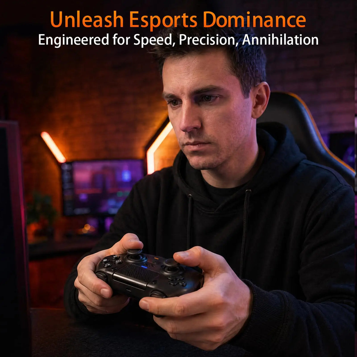 Mando para Playstation 5 PS5/PC, controlador inalámbrico con gatillos adaptativos, retroalimentación haptica, motor lineal de doble vibración, control de juego