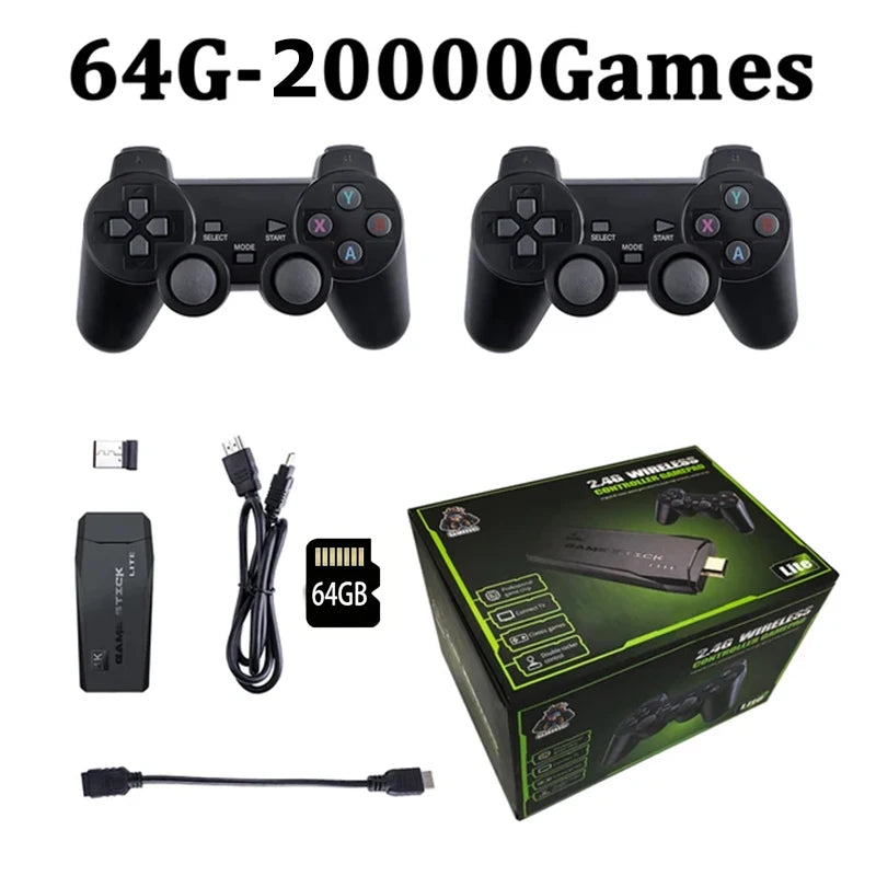 Consola Retro 2.4G – 20.000 Juegos, 4K HDMI, 2 Mandos