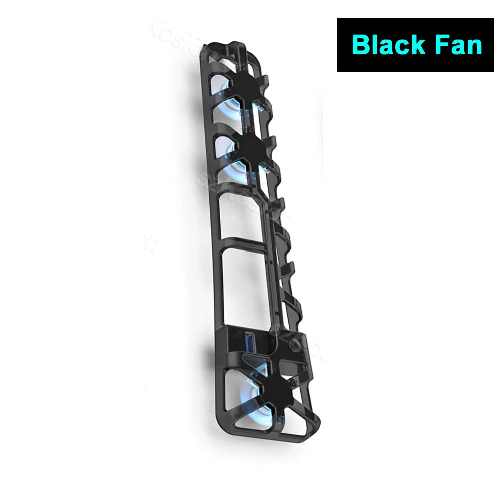 3 ventiladores de refrigeración de alta velocidad para consolas de juegos PS5 Pro con puerto USB y luz LED azul dinámica para accesorios de juegos Playstation 5 Pro