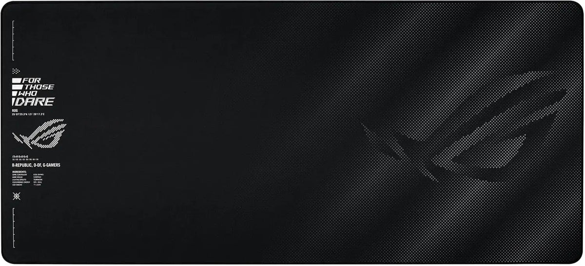 ASUS ROG Sheath BLK - Alfombrilla de Ratón para Videojuegos, Superficie Extra Grande, Ultra Suave para un Control Preciso del Ratón