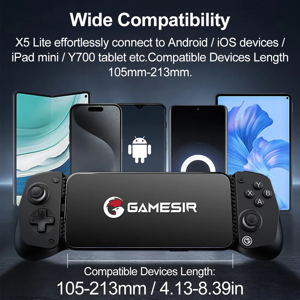 Mando Gaming Móvil GameSir X5 Lite – Compatible con iPhone y Android