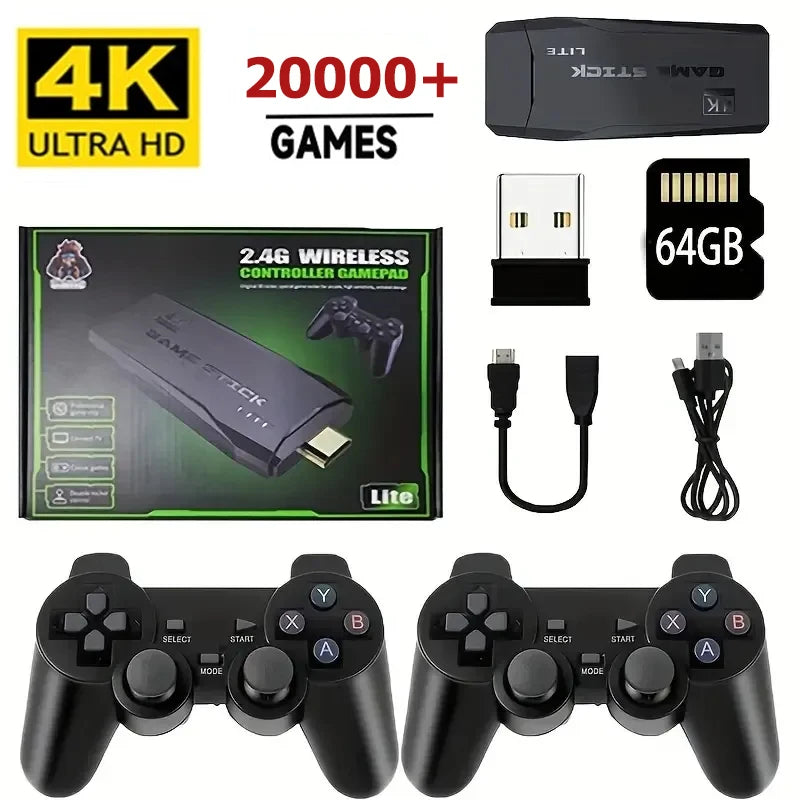 Consola Retro 2.4G – 20.000 Juegos, 4K HDMI, 2 Mandos