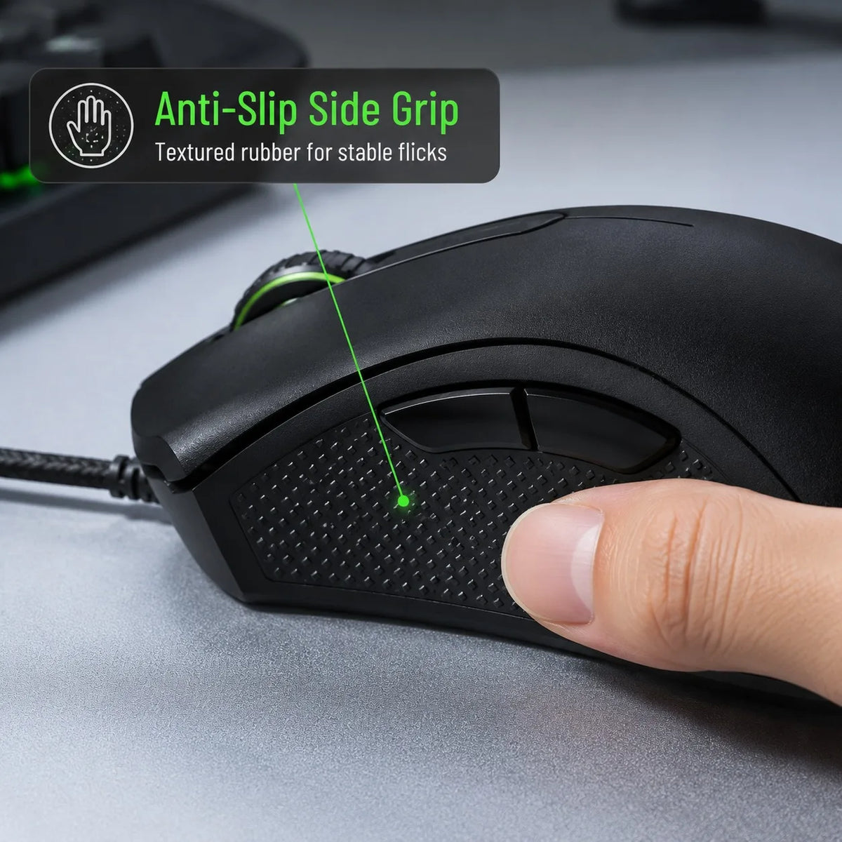 Ratón para Juegos RAZER Purgatory Viper Edición Estándar, USB, Ergonómico, para Juegos LOL